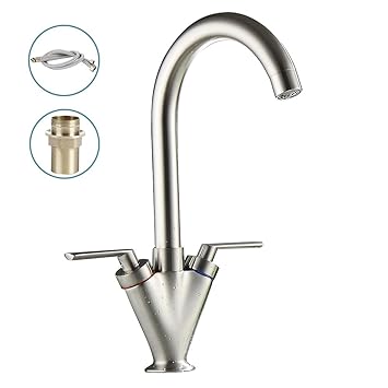 Amazon Tropical キッチン用水栓金具 シングルレバー混合水栓 水道