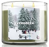 Bath & Body Works Slatkin & Co. Three Wick 14.5 Oz. Scented Filled Candle - Evergreen