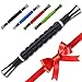 Massage Stick | Massage Roller Stick | Muscle Roller Stick by ZinFit | Durable Massage Roller Back Massage Stick With Anti Slip Handles | For Back Pain Relief, Sore Neck, Tight Back | Black