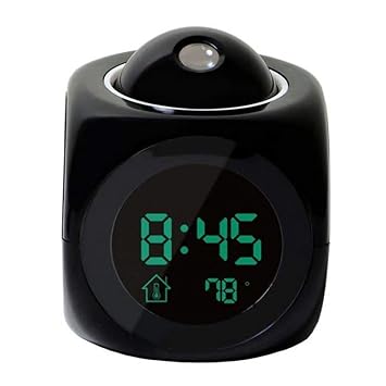 Amazon Com Perfeo Digital Projection Alarm Clock Led Wall