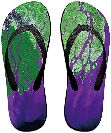 FPDragon Satellite Map Of The World Unisex Soft Flip-flops Beach Sandals Slippers Classical Thong Sandals