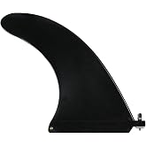 HEYTUR Surf &amp; SUP Fin,Free No Tool Fin Screw,8" Center Fin for Surfboard &amp; Paddleboard