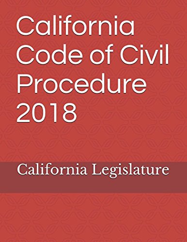 [Book] California Code of Civil Procedure 2018 P.D.F