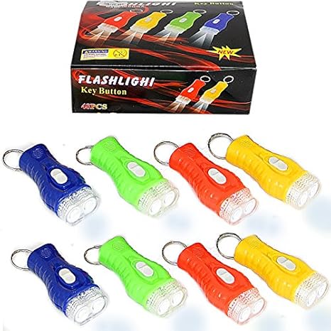 German Trendseller - 8 x Kinder LED Taschenlampen ? Sehr Gute Leucht-Kraft ? 8 x Minitaschenlampe ? Nachtwanderung ? Kinderge