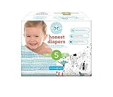 Honest Baby Diapers, Club Box, Teal Tribal & Space Travel, Size 5, 50 Count