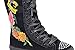 Hearts Butterflies Tattoo Girls Knee High Sneaker Boots Pink or Black
