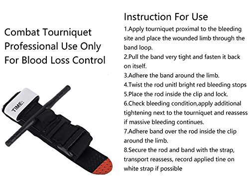 2 Pack of Tourniquets, Stops Bleeding from Life Threatening in Hunting and Hiking, Life Saving First Aid Equipment, Best for Rapid Rescue in Combat & Severe Emergencies and Blood Loss