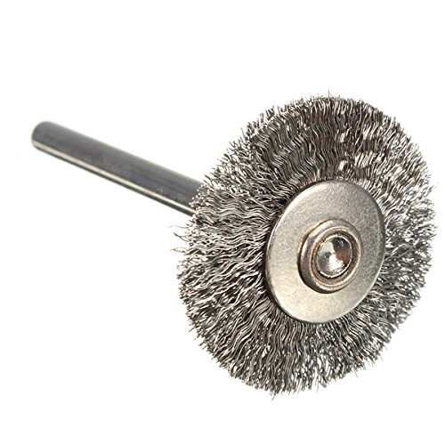 10pcs 22mm Steel Wire Wheel Brush for Dremel Rotary Tools