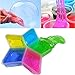 HP95(TM) 5 Colorful Clay Slime,DIY Non-toxic Crystal Mud Play Transparent Magic Plasticine Kid Art Toys