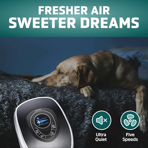 GermGuardian 5-In-1 HEPA Air Purifier for Home, Large Rooms Up To 915 Sq. Ft. with HEPA Pet Air Filter, UV-C Light & Odor Reduction, AC5250PT, 28