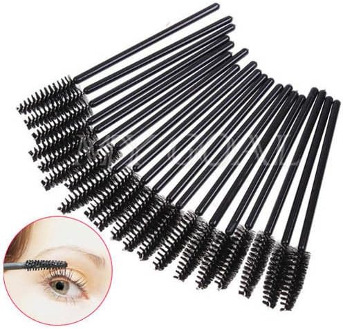 5starwarehouse® Disposable Eyelash Black Mascara Wand Applicator Brush MakeUp (10 Wands)