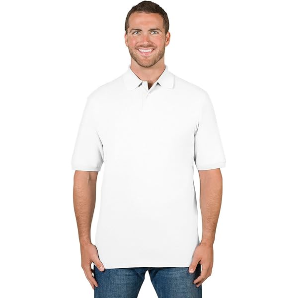 Jerzees Adult 6.5 oz. Premium 100% Ringspun Cotton Piqué Polo L