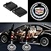 Bearfire 2 Pcs Wireless Car Door Led Welcome Laser Projector Logo Light Ghost Shadow Light Lamp Logos (cadillac)thumb 1