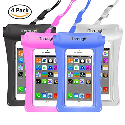 Universal Waterproof Case, iThrough Waterproof Pouch IPX8 Heavy-Duty Case Dry Bag Pouch for iPhone X/8/8 Plus/7/7 Plus/6/6s Plus/5s/se/Galaxy S5/S6/S7 Edge plus sS8 S9 Note 4/5/5/7/8 (4 Packs) - Thumbnail 7