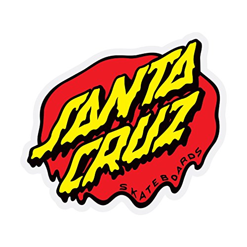 Santa Cruz Slime Dot Skateboard Sticker 3.5" Screaming Hand 