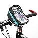 MOREZONE Bike Bag, Cycling Bicycle Frame Bags Phone Mount Holder For Cellphone Below 5.5 inch Top Tube Handlebars Bag