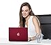 MOSISO Case Only Compatible with MacBook Pro Retina 13 inch (Models: A1502 & A1425) (Older Version Release 2015 - end 2012), Plastic Hard Shell Case & Keyboard Cover & Screen Protector, Wine Red