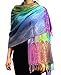 NYFASHION101 Elegant Colorful Paisley Soft Pashmina Scarf Shawl Wrap NBH1401Y - 16