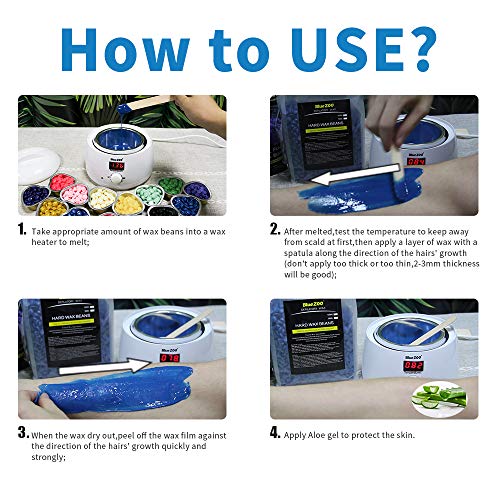 Hard Wax Beans, Hair Removal Wax Beads 10 OZ, Non Strips Needed Brazilian Waxing 300g for Face