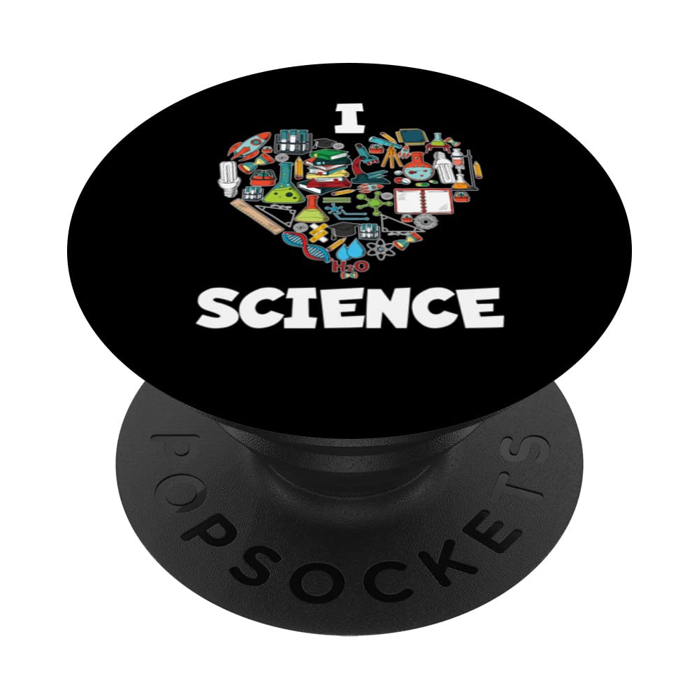 I Love Science Chemistry Majors Teachers Students Lover PopSockets Swappable PopGrip