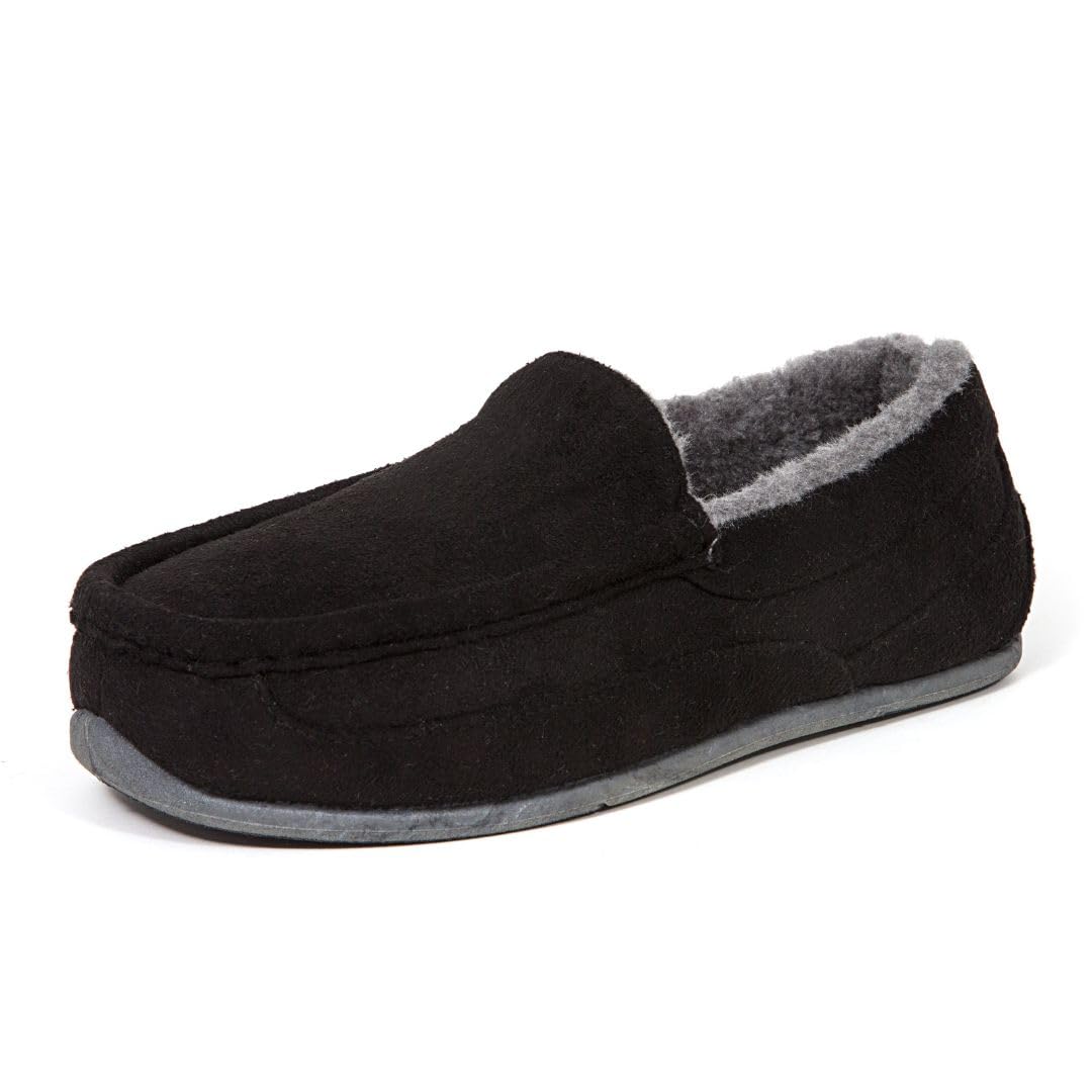 Deer Stags Slipper, Black Lil Spun, 12 US Unisex Little Kid