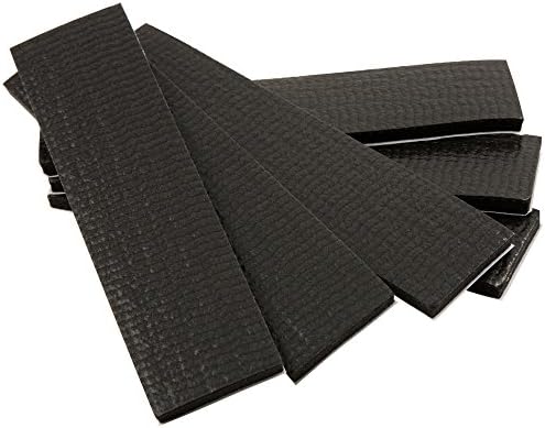 Softtouch Selfstick Nonslip Surface Grip Pads (6 Pieces) 1" X 4" Strip Black