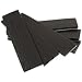 SoftTouch Self-Stick Non-Slip Surface Grip Pads - (6 pieces), 1" x 4" Strip - Black primary