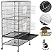Topeakmart Wrought Iron Large Flight Parrot Bird Cage for Multiple Parakeetsthumb 1