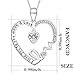 FANCYCD Holiday Deals Week I Love You to the Moon and Back Love Heart Necklace, Jewelry for Women & Girls, Gifts for Girlfriend, Wife, Sister, Grandma, Mom