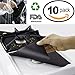 Stove Burner Covers - Pack of 10 - Ultra Thick & Durable - Gas Range Protectors - Reusable Burner Covers For Gas Range Stove - Protect your stove from splashes, spills, and more - 10.6