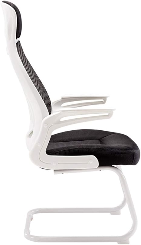 Amazon Co Jp リクライニングチェア ボウデスクチェアスチール足コンピュータチェアアーム Pcゲームチェア 学生椅子固定アームレスト付きオフィスチェア Color 白 Size 54 50 122cm ホーム キッチン