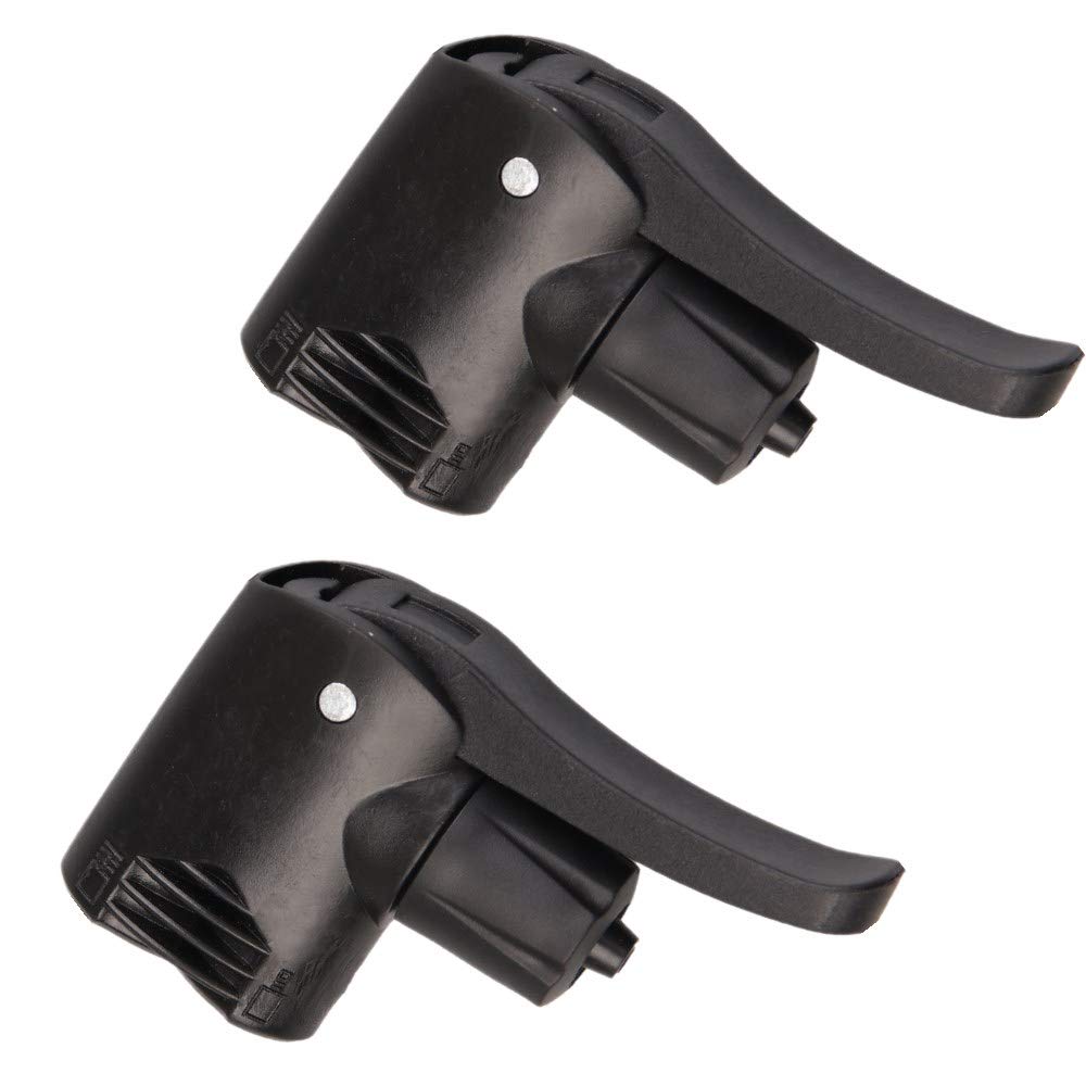 2-Piece Dual Head Bike Track Pump - Tire Tyre Air Pump with Valve Adapter for Bicycle Replacement Accessories