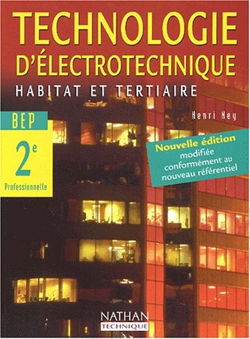 Technologie d'électrotechnique, 2e professionnelle