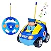 SGILE Remote Control Car for Toddlers with Sound and Light, RC Police Car Toys Birthday Gift Present for 18 Month+ Year…