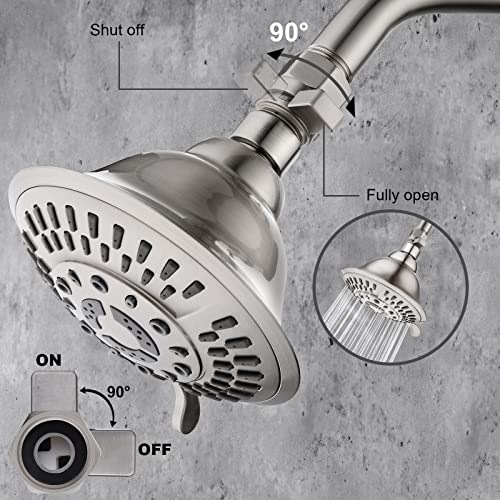 BRIGHT SHOWERS Water Flow Control Valve, Brass Shower Head Shut Off