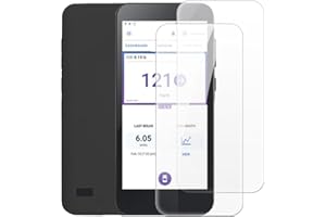 2 Pack Tempered Glass Screen Protector Set Compatible with Omnipod 5, HD Clear, Anti-Scratch, Bubble-Free, Easy Installation