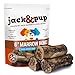 Jack&Pup Premium Grade Roasted Beef Marrow Bone Treats (3 Pack) - 6" Long All Natural Gourmet Dog Treat Chews - Savory Smoked Beef Flavor primary