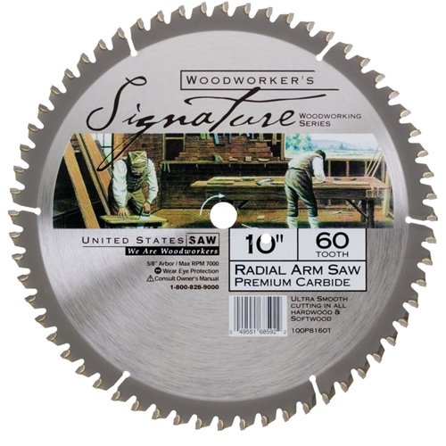 Porter Cable 100p8160t 10 Inch 60t Carbide Saw Blade Signature Woodworking