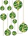 EYE CANDY SIGNS Green and Gold Christmas Ornaments Static Cling Window Decals Removable and Reusable Holiday Clings