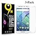 [3 Pack]Motorola Moto X Pure Edition Screen Protector Bubble-Free Anti-Scratch Anti-Fingerprint Tempered Glass Film for Moto X Style with Lifetime Warranty