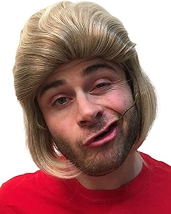 Amazon Com Dirty Blonde Mullet Wig For Men Shortback 80s