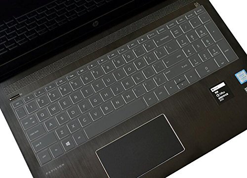 Keyboard Cover for 17.3" HP Envy 17M 17M-AE111DX, 15.6" HP Pavilion x360 15-BR075NR, HP Envy X360 15M-BP012DX 15M-BP011DX 15M-BQ021DX, Pavilion 15-CB010NR 15-CB071NR 15-CC010NR 15-CC020NR(Clear)