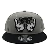 Maggift Embroidery Flat Bill Baseball Hats Snapback Hip Hop Cap,Grey