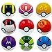 9 Pieces Plastic Super Anime Figures Balls for Pokemon Kids Toys Balls