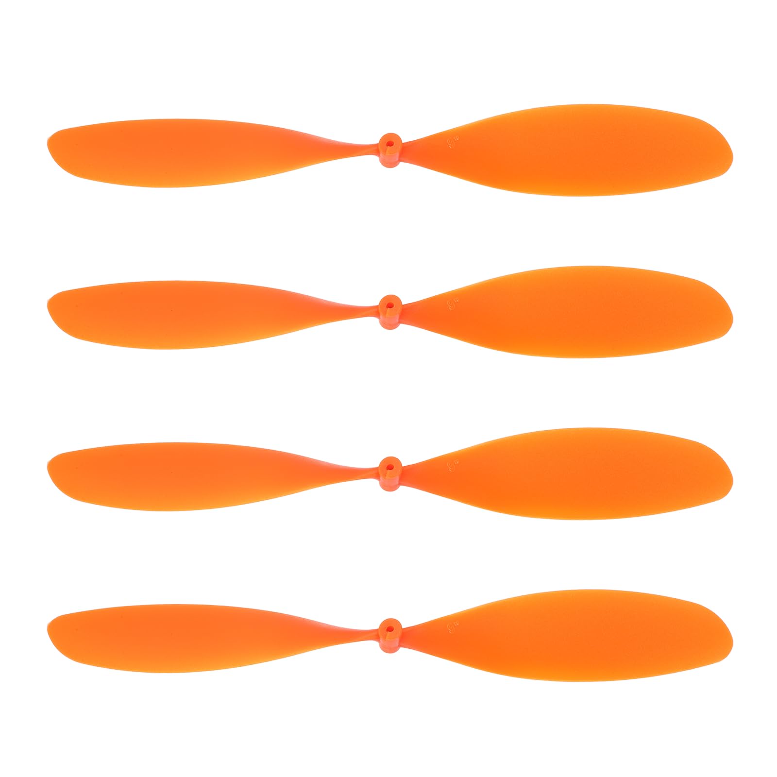 sourcing map Plastic Propeller, Propeller Props Blade Helicopter Kit 9" Fold Resistant for STEM Activities Powered Airplanes DIY Science(Orange, Pack of 4)
