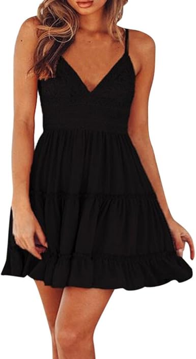 black strappy sundress