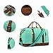 BLUBOON Canvas Overnight Bag Travel Duffel for Men and Women Weekender Tote (Mint Green)