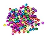 Yansanido 8mm 100pcs Assorted color Fashion Jingle Bell/ Small Bell/ Mini Bell Loose Beads Charms (8mm)