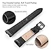 SWEES Leather Bands Compatible for Fitbit Charge 4, Charge 3 & Charge 3 SE Fitness Tracker, Genuine Leather Band Strap Wristband Replacement for Women Men Small Large, Black, Rose Gold, Beige, Brown
