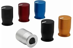 Lawsen Potentiometer Knobs 5PCS 11.5×17MM Aluminum Alloy Knob Cap Potentiometer Electric Guitar Adjustment Circular Hole 6MM 